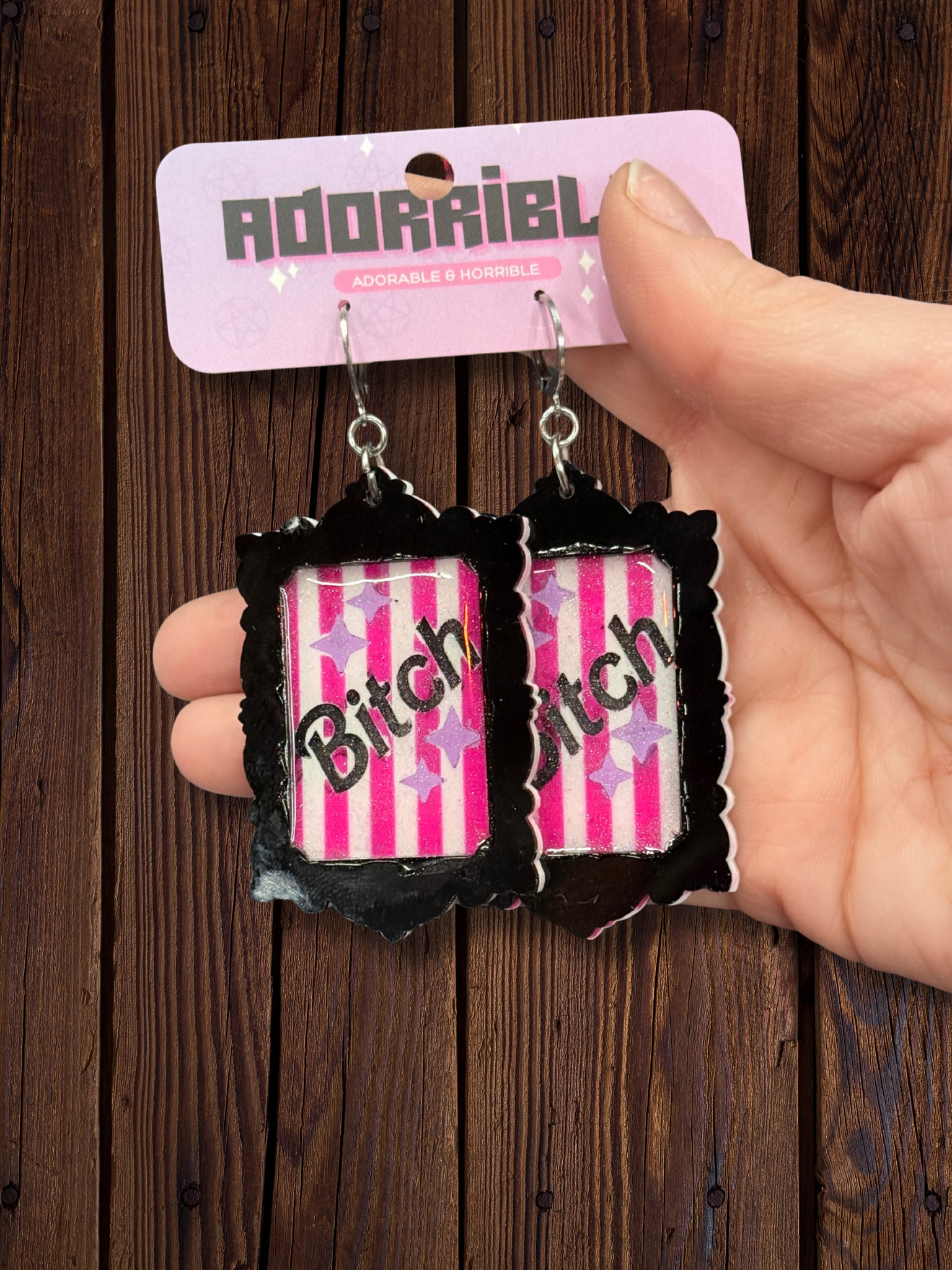 Sassy Framed Earrings - Adorrible