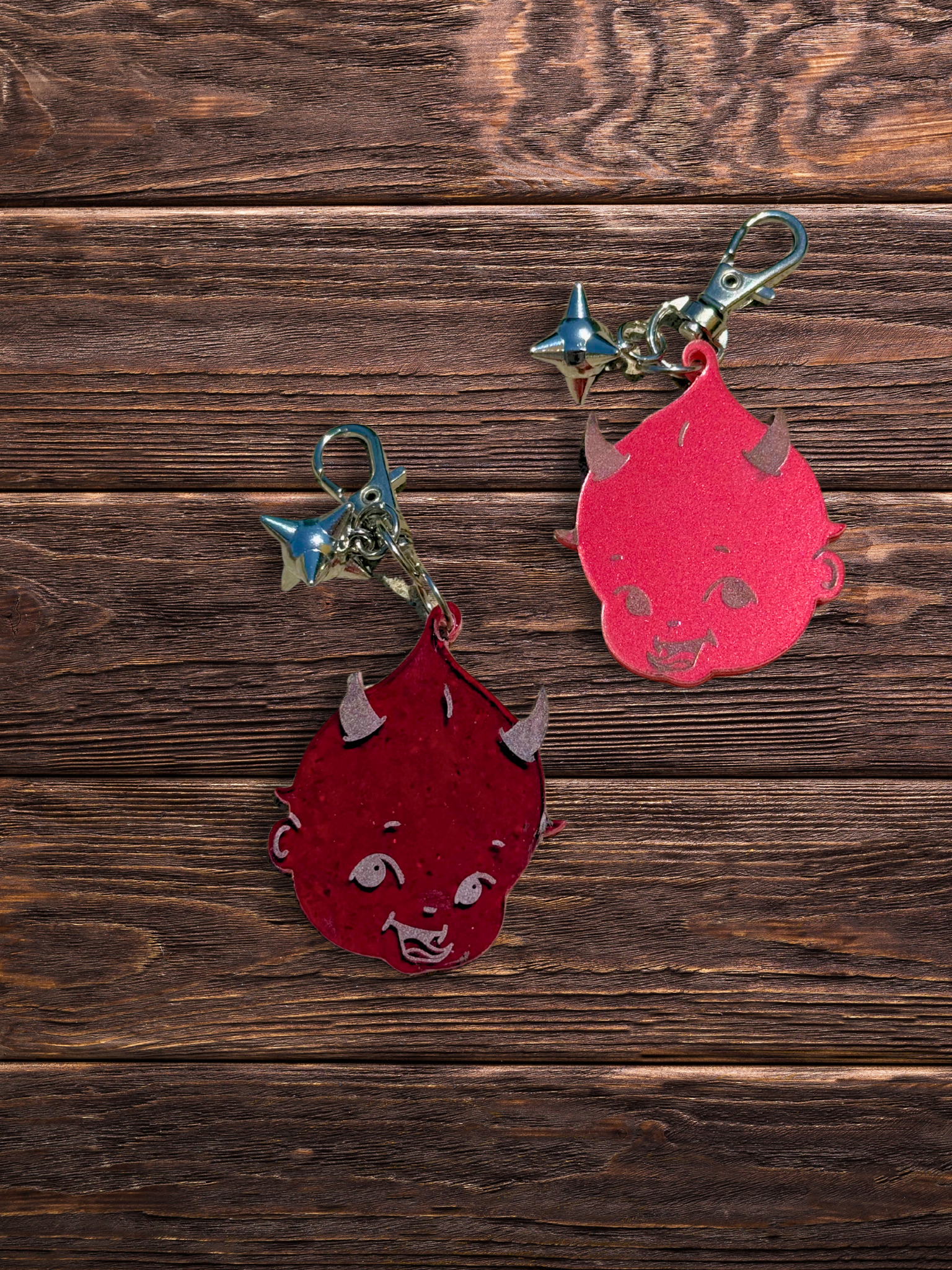 Retro Kewpie Devil Keychain.