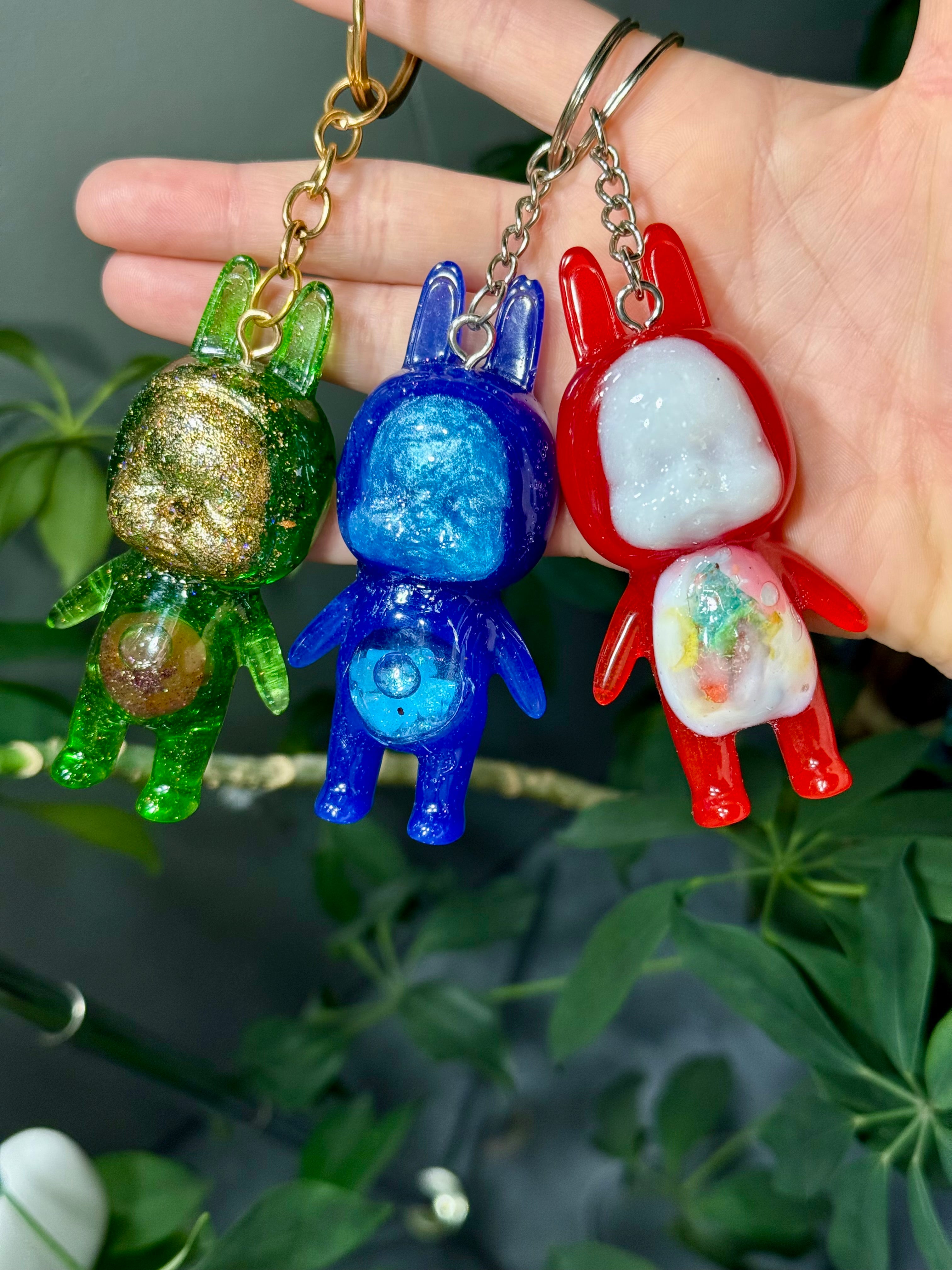 Not Labubus Creepy Cuties Baby Shaker Keychains - Adorrible