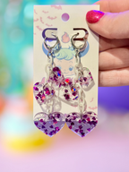 Heart Dangle Earrings