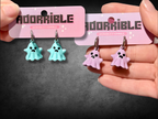 Metal Dancing Ghostie Dangle Earrings - Adorrible