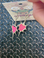 Spiky Heart Earrings - Adorrible