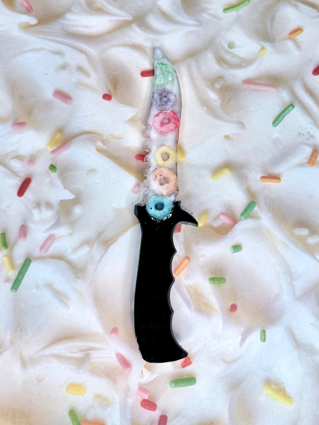Cereal Killer 2.0- Real Cereal Decorative Resin Fake  Knife - MADE TO ORDER