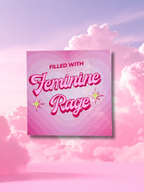 Filled With Feminine Rage Glitter Sticker
