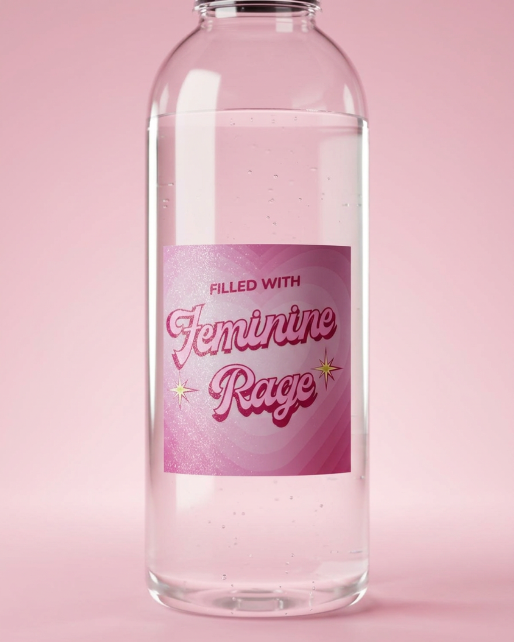 Filled With Feminine Rage Glitter Sticker