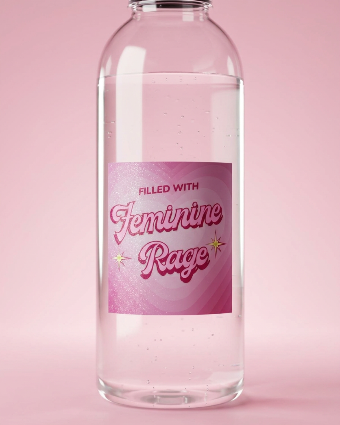 Filled With Feminine Rage Glitter Sticker