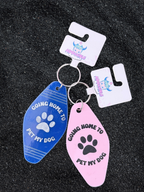 Dog Lover Motel Keychain