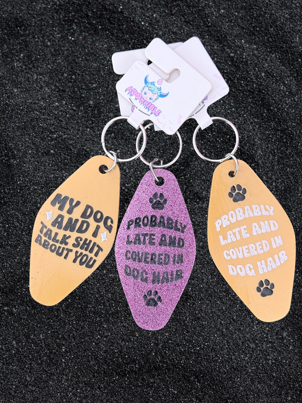 Dog Lover Motel Keychain