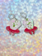 Adorrible Ring Pop dangle earrings with colorful candy-inspired design, featuring shiny metallic hooks and playful style.