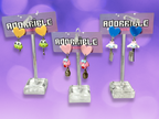 Kawaii Cutie Earrings with HK Characters and Metal Charms - Adorrible