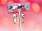 Kawaii Cutie Earrings with HK Characters and Metal Charms - Adorrible