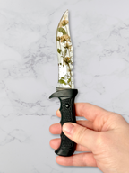 Rose and Black Resin Fake Knife - MADE TO ORDER - Adorrible