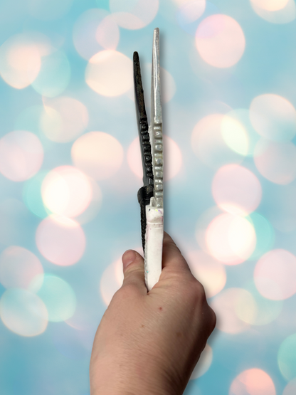 Holographic Glitter Decorative Resin Dagger