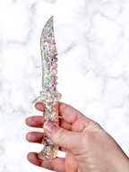 Iridescent Flake Decorative Fake Daggers