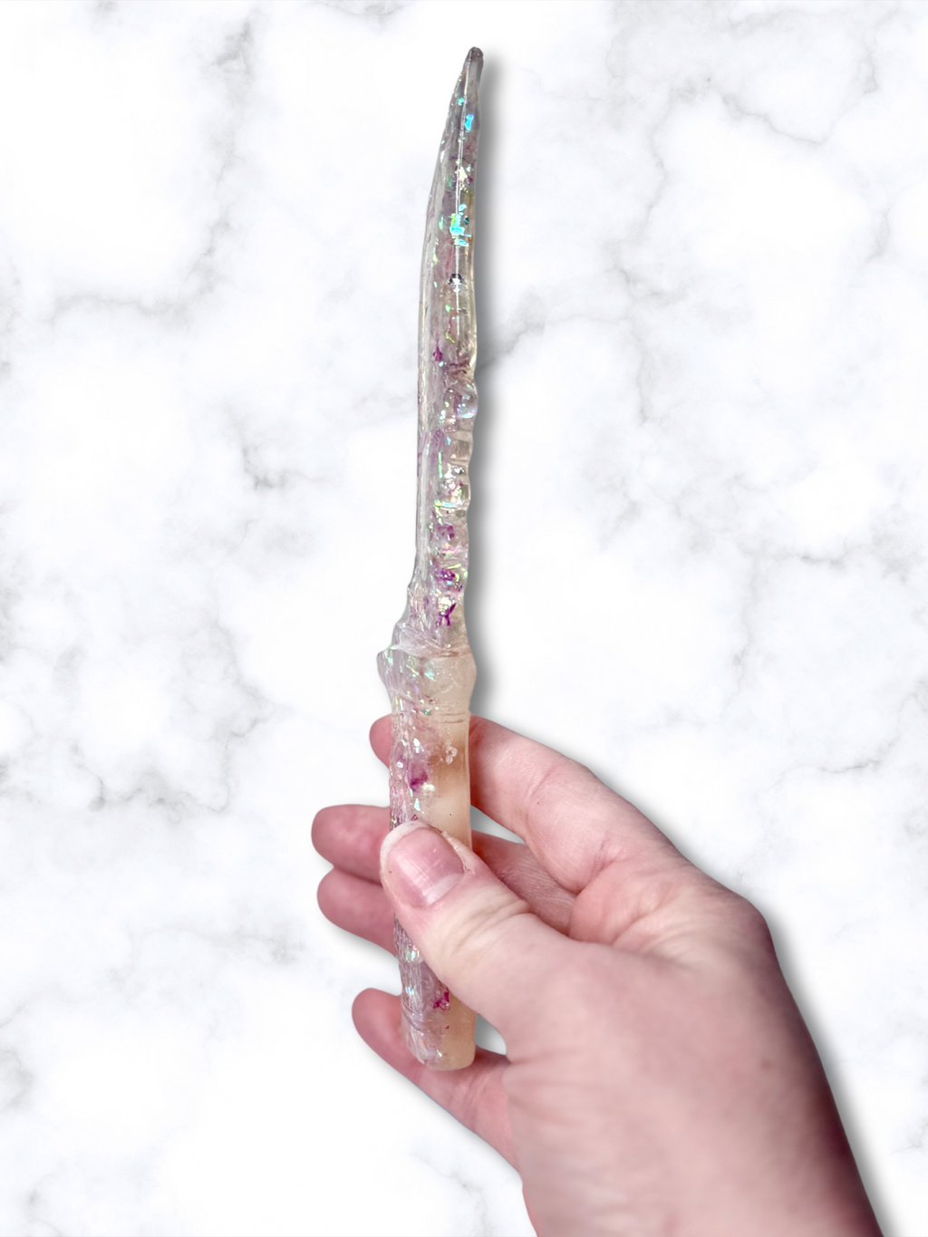 Iridescent Flake Decorative Fake Daggers