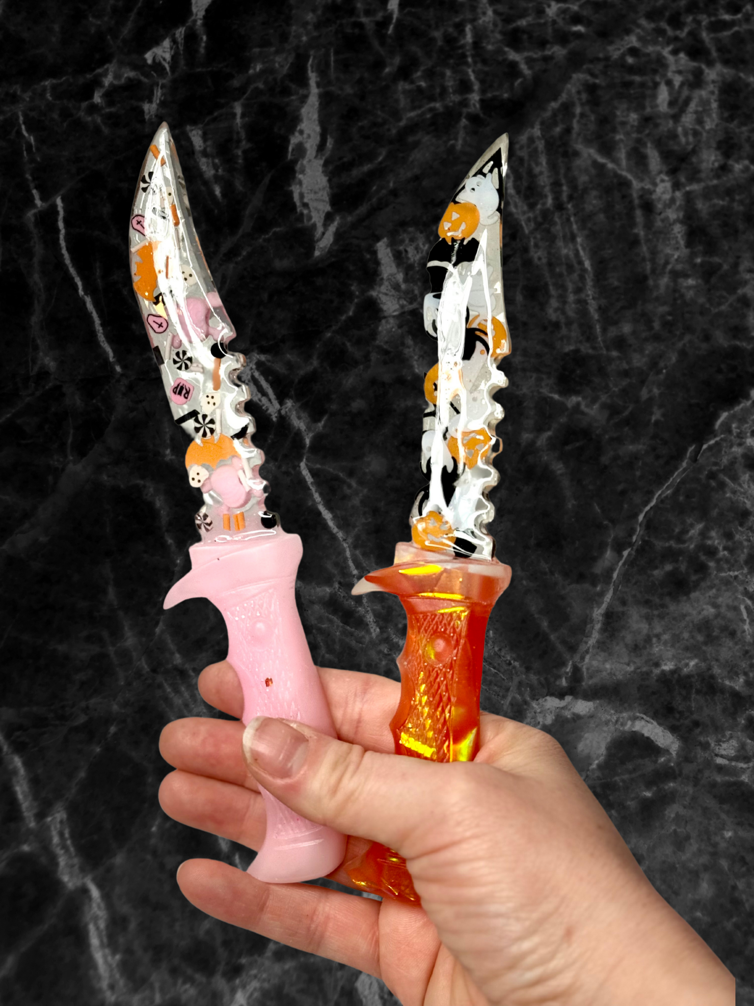 Cute Halloween Themed Resin Decorative Fake Dagger - Adorrible