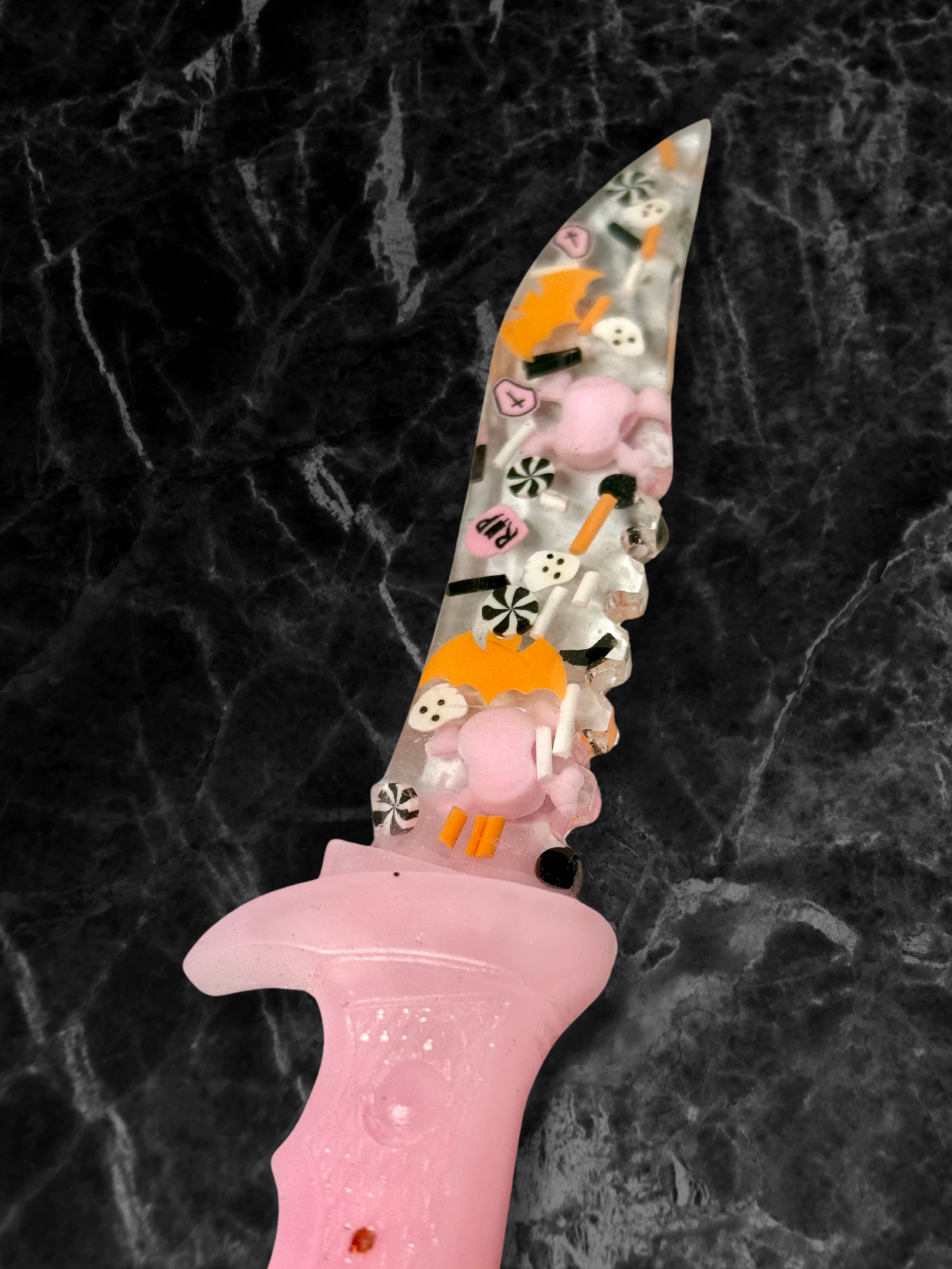 Cute Halloween Themed Resin Decorative Fake Dagger - Adorrible