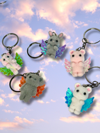 Cupid Cuties Animals with Wings Keychains - Adorrible