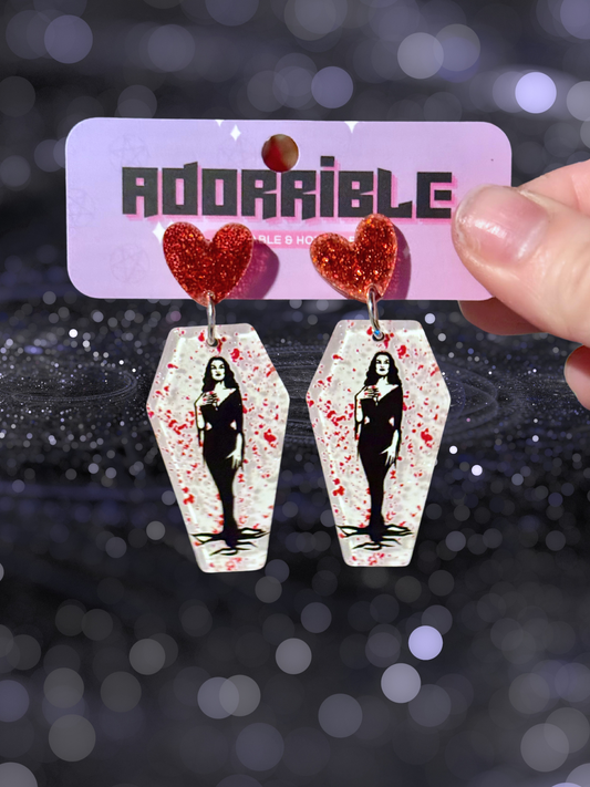 Halloween Hotties Coffin Earrings
