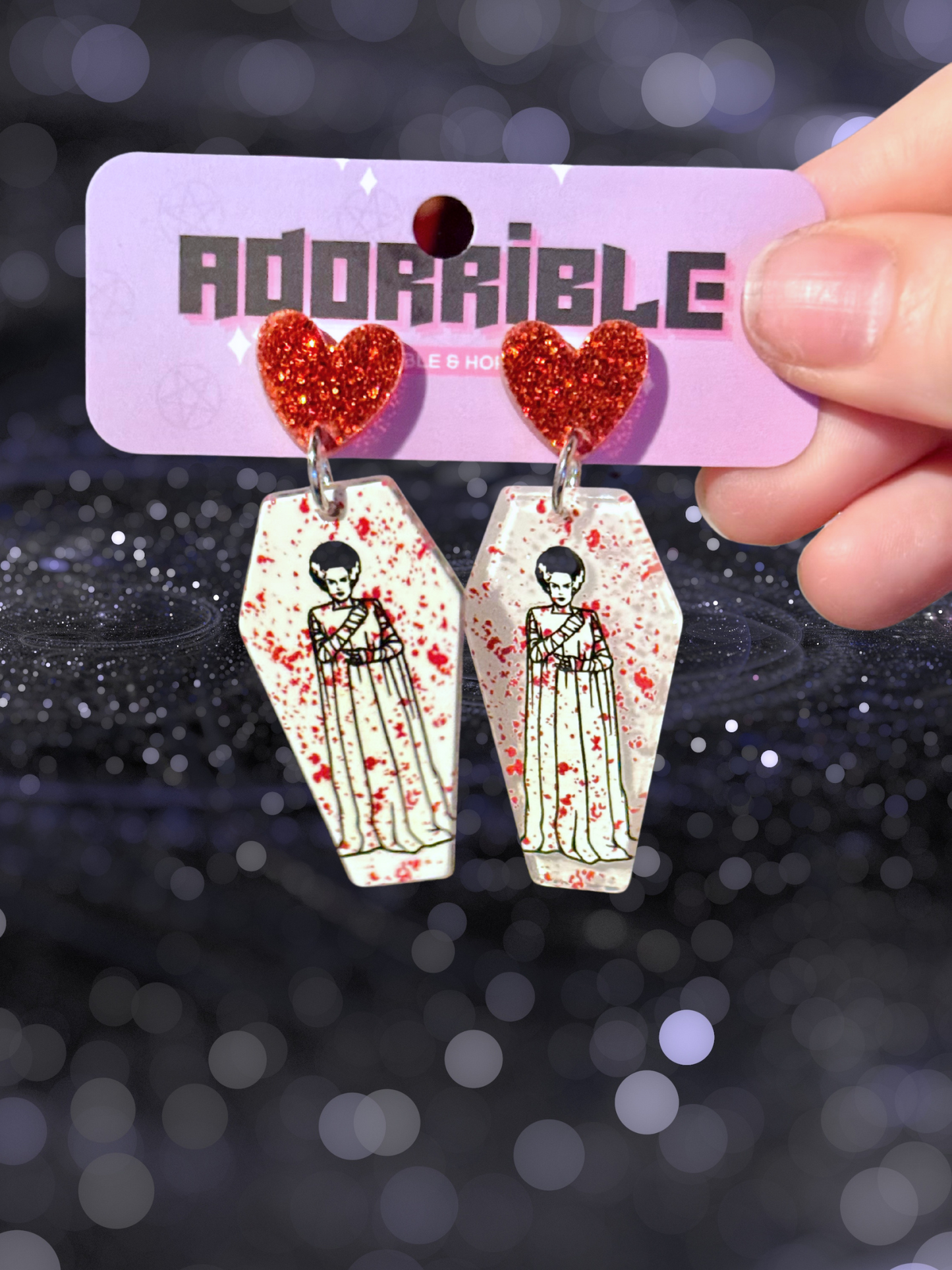 Halloween Hotties Coffin Earrings
