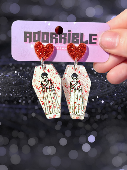Halloween Hotties Coffin Earrings