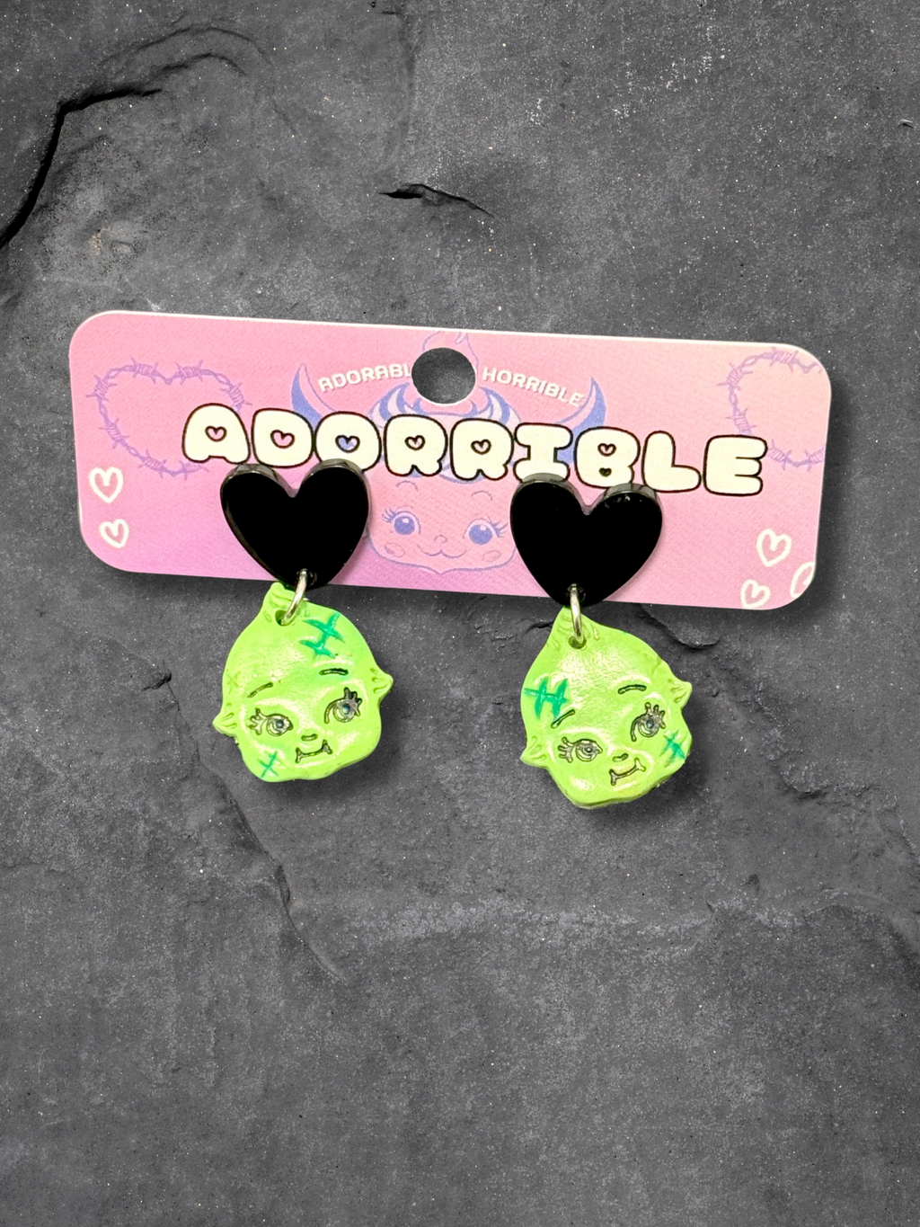 Mini Kewpie Monster Earrings - Adorrible