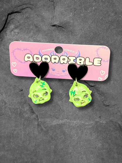 Mini Kewpie Monster Earrings