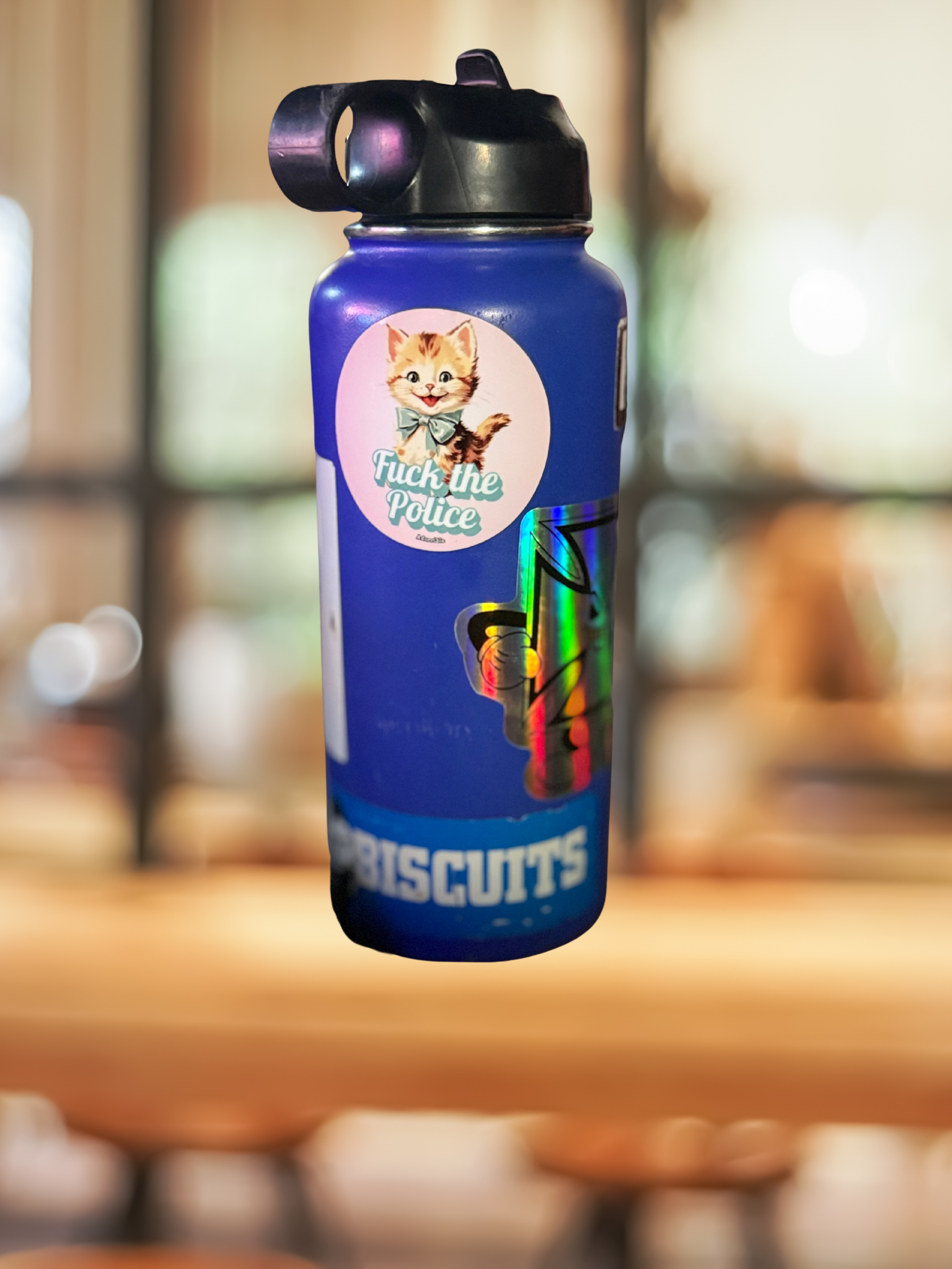 F the Police Kitty Sticker