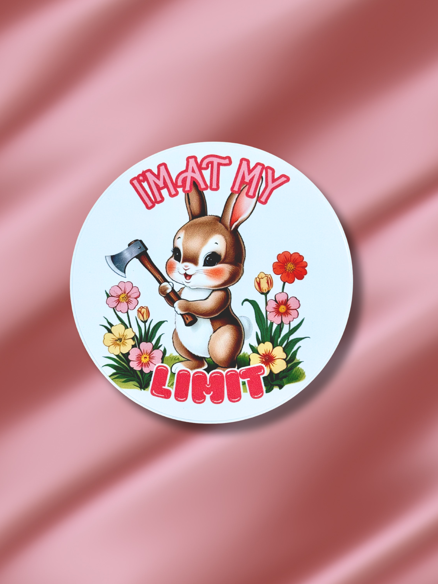 At My Limit Bunny Rabbit Sticker