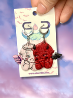 Angel vs Devil Kewpie Baby Doll Earrings