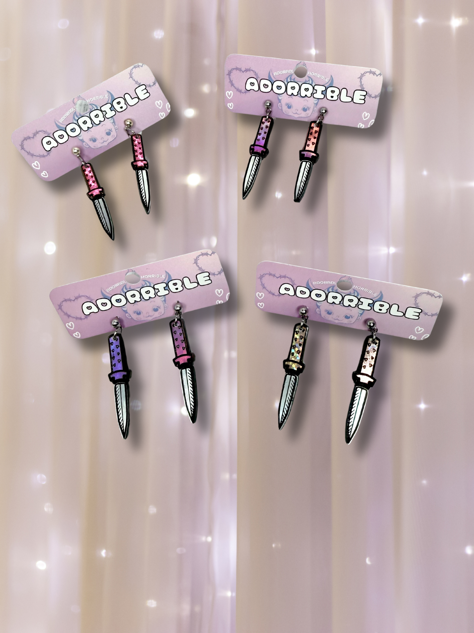 Dainty Dagger Tiny Knife Earrings