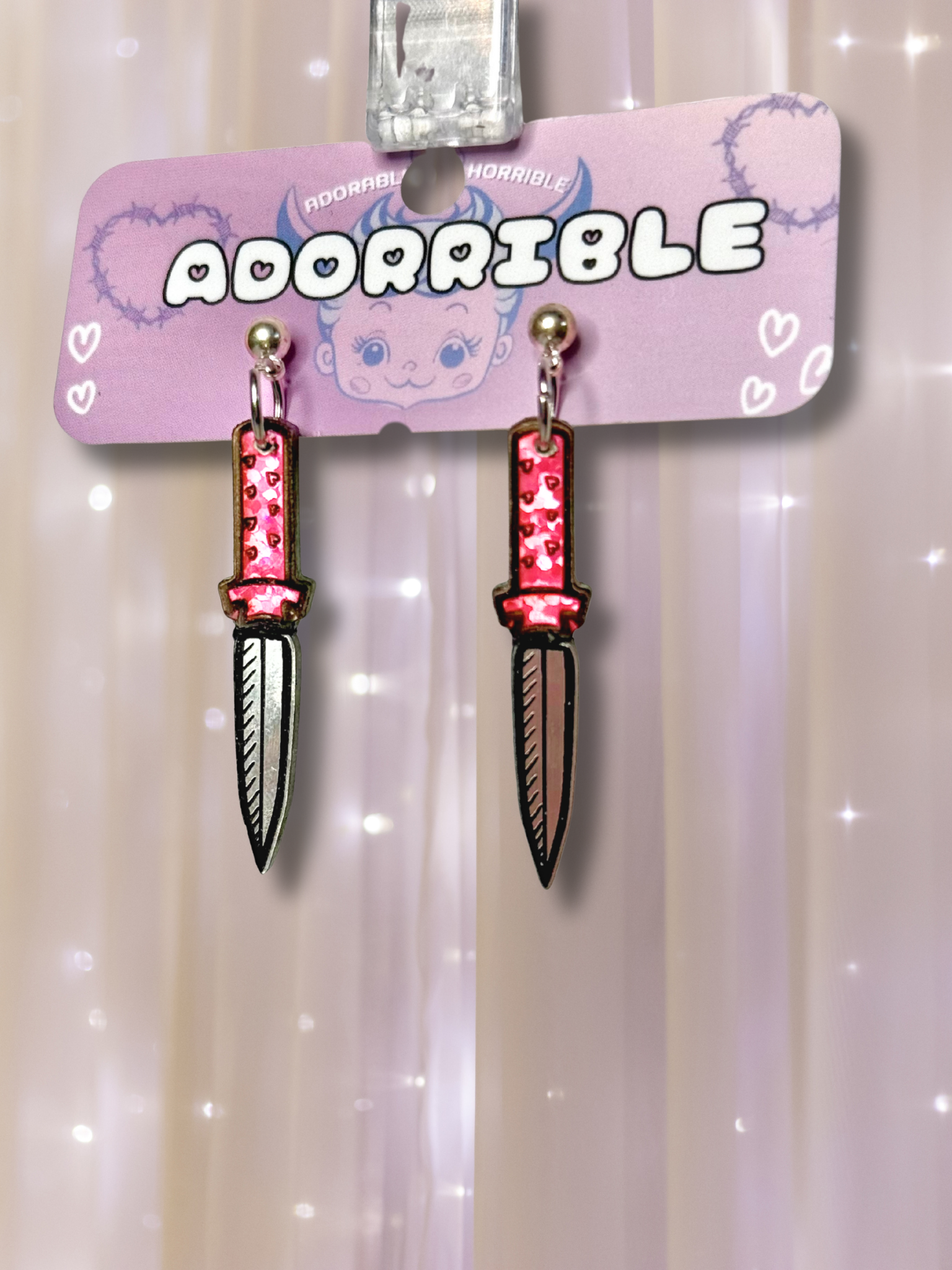 Dainty Dagger Tiny Knife Earrings