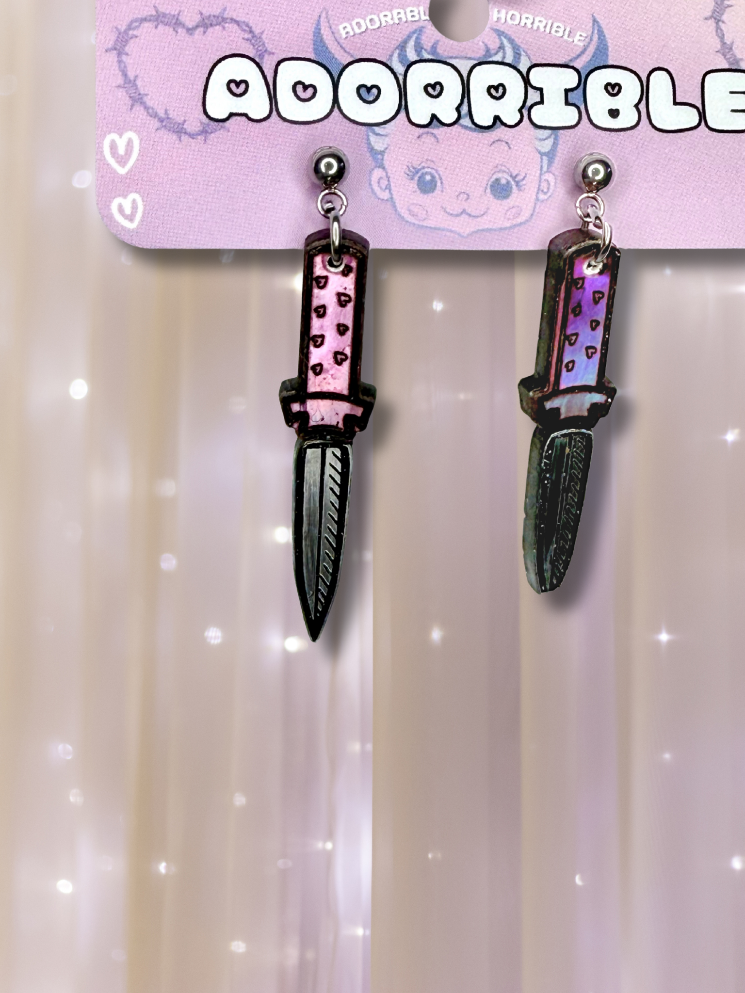 Dainty Dagger Tiny Knife Earrings