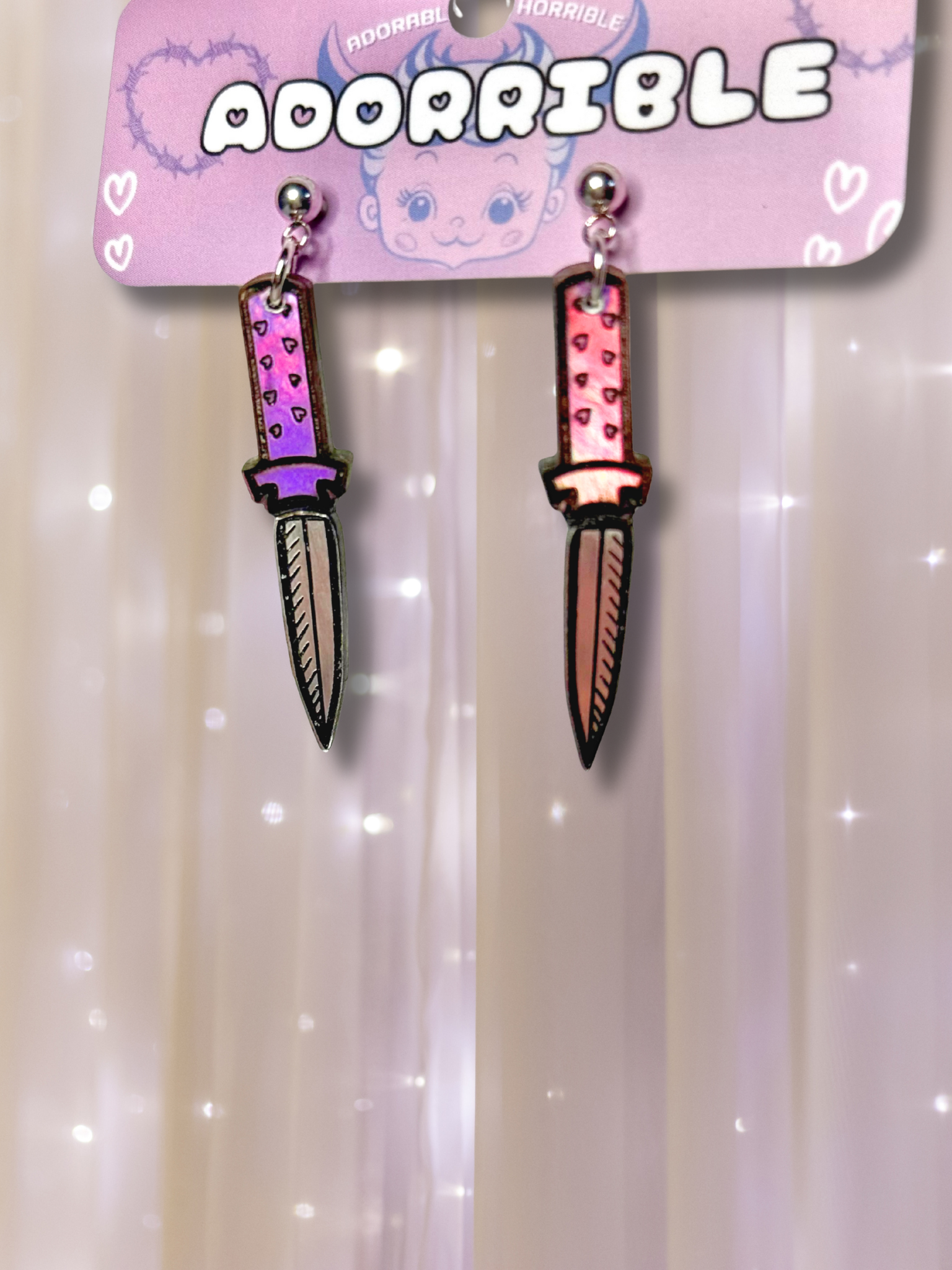 Dainty Dagger Tiny Knife Earrings