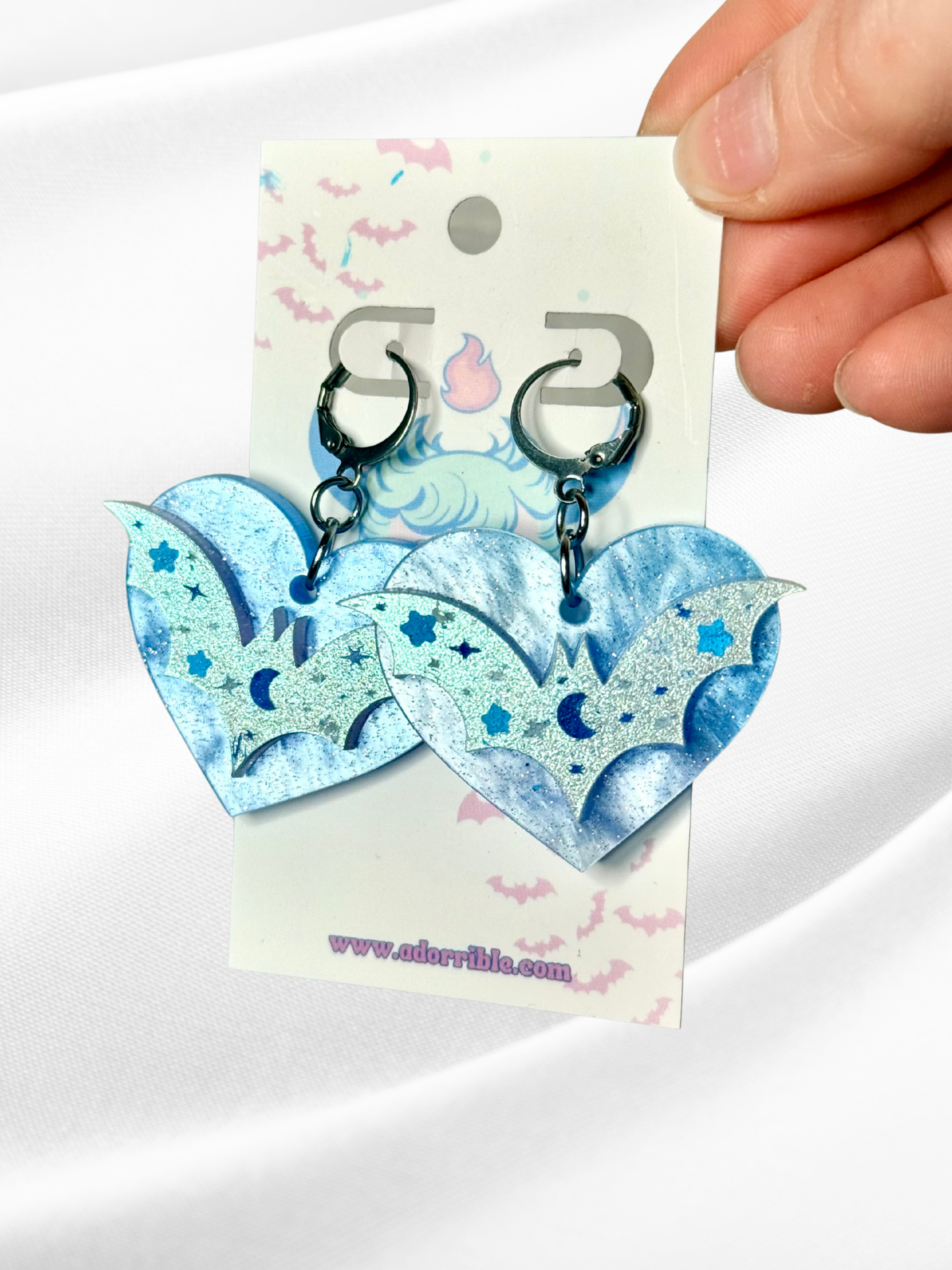 Batty Heart Earrings