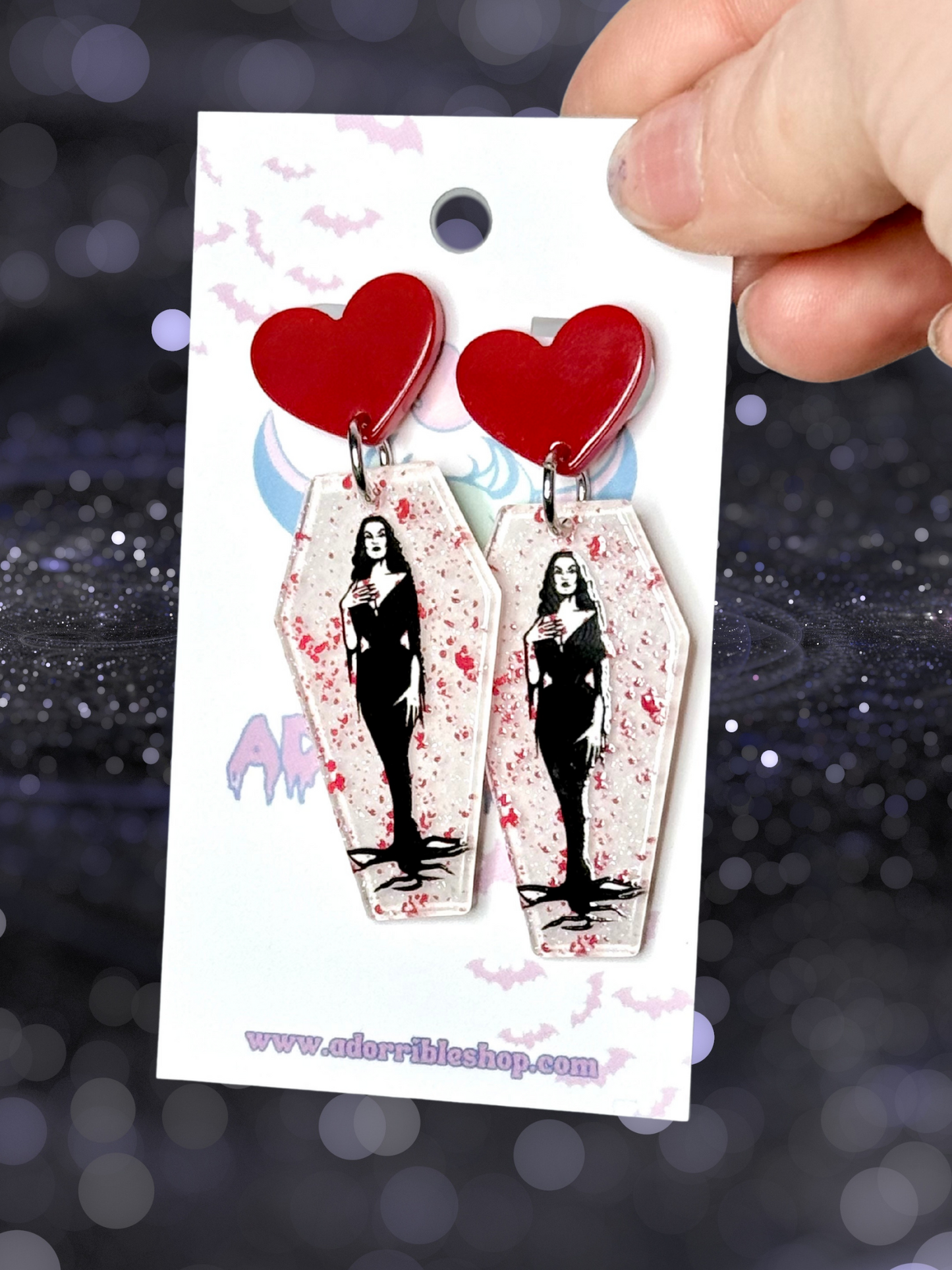 Halloween Hotties Coffin Earrings