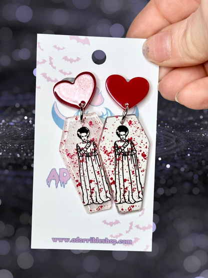 Halloween Hotties Coffin Earrings