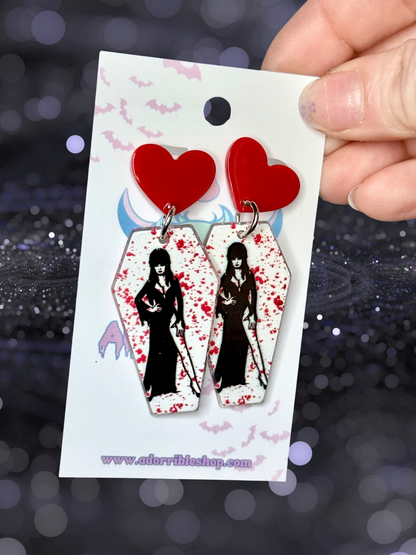 Halloween Hotties Coffin Earrings