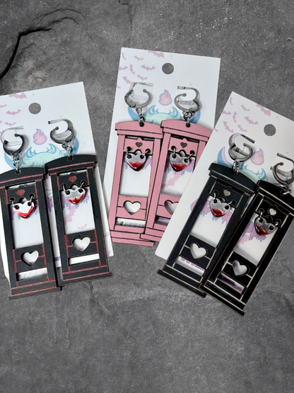 Heart Guillotine Earrings