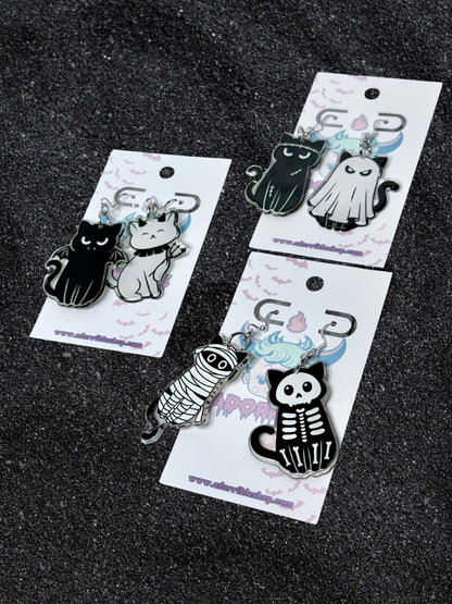 Halloween Kitty Earrings