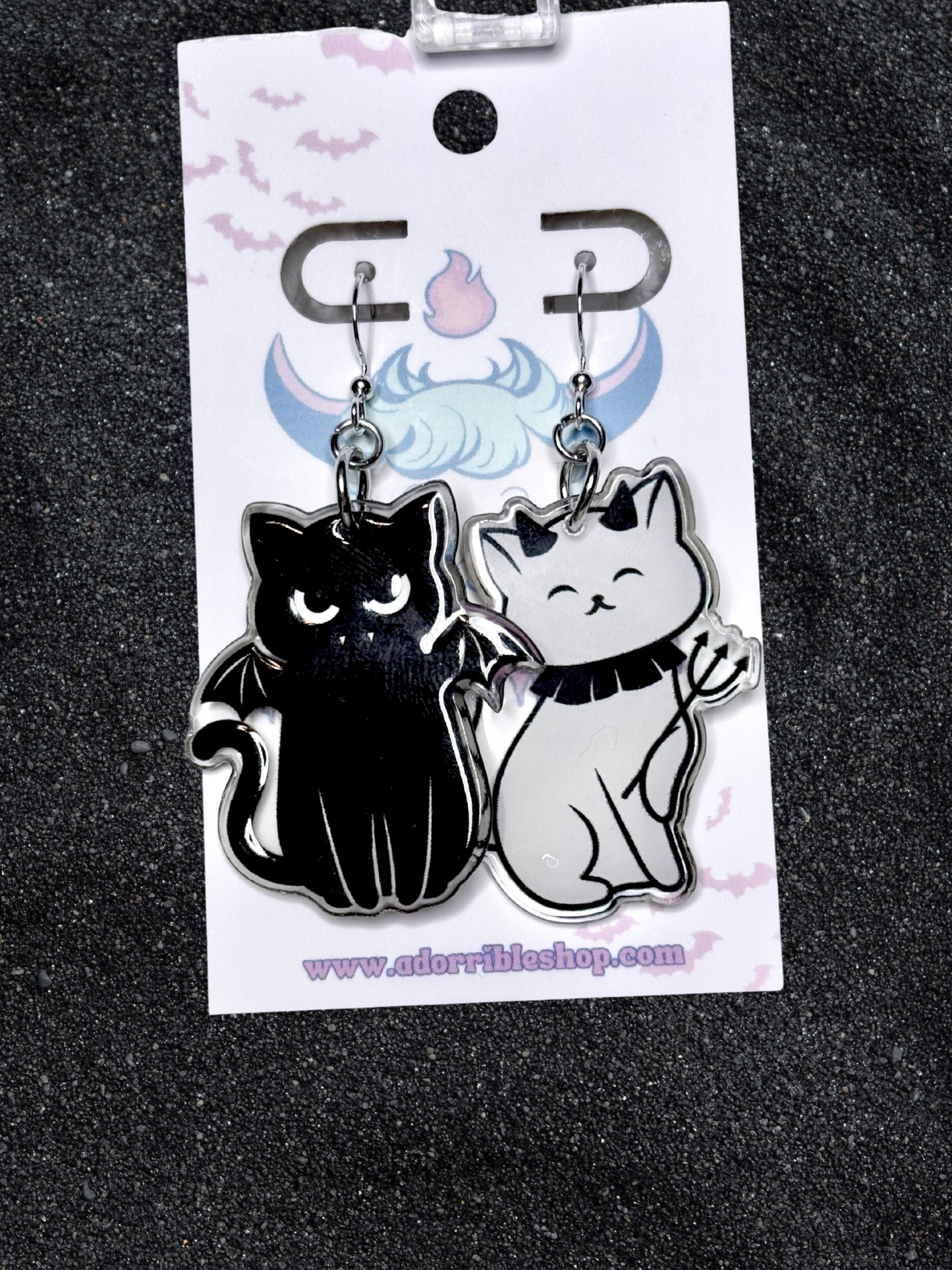 Halloween Kitty Earrings