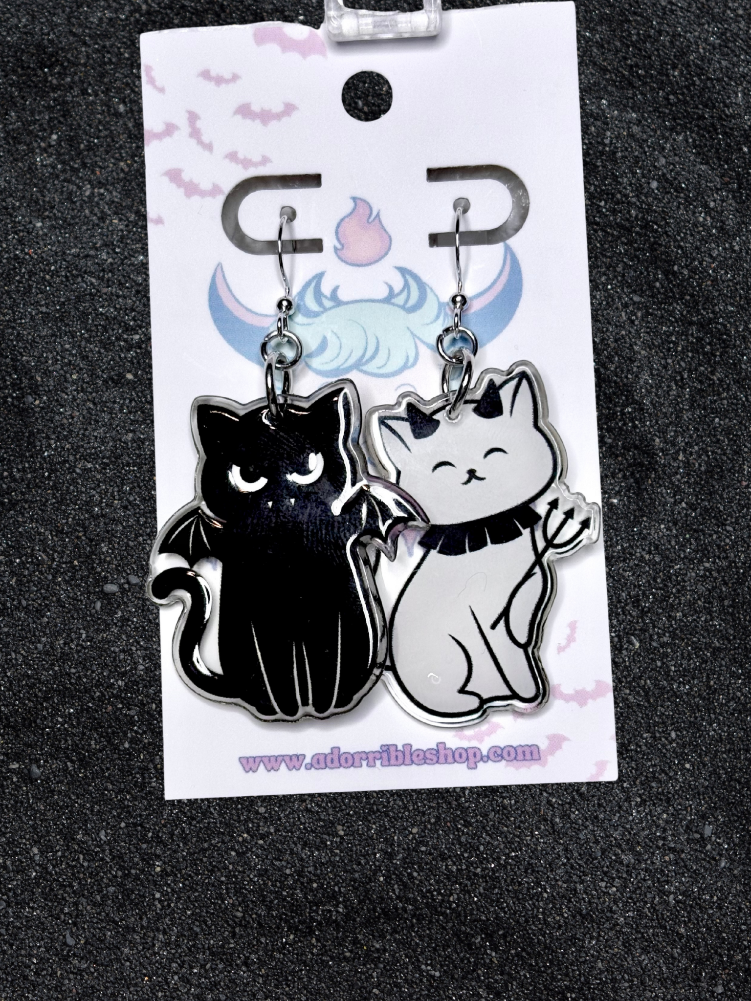Halloween Kitty Earrings