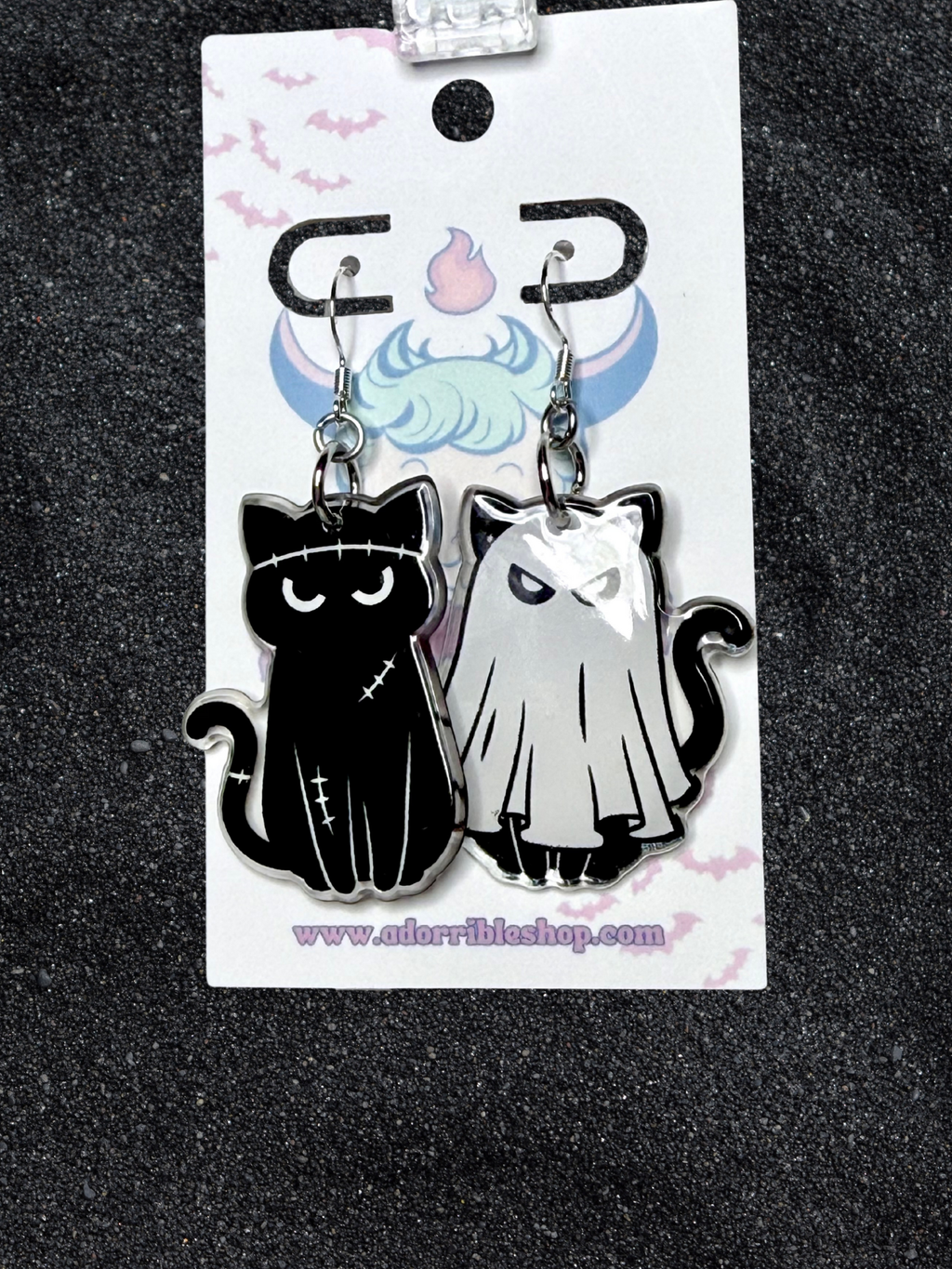 Halloween Kitty Earrings