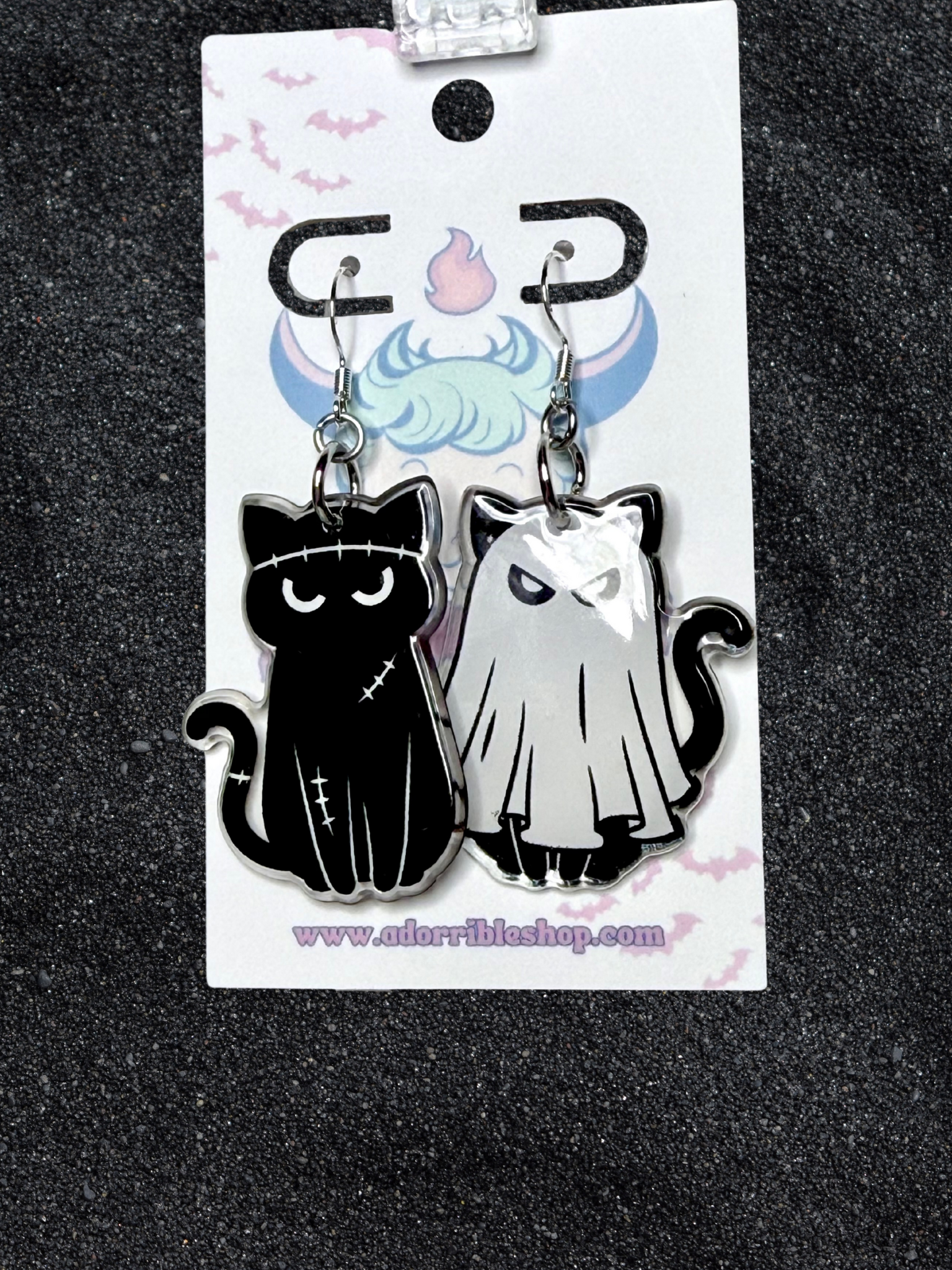 Halloween Kitty Earrings