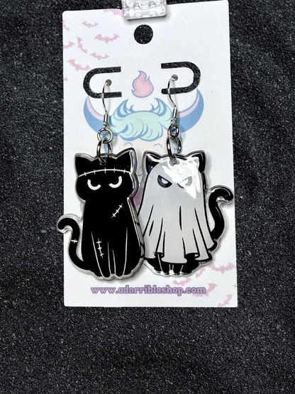 Halloween Kitty Earrings
