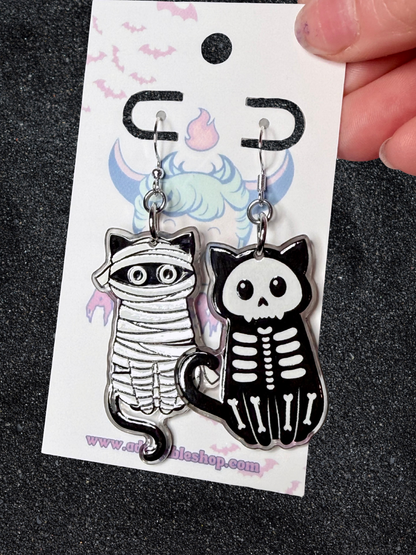 Halloween Kitty Earrings
