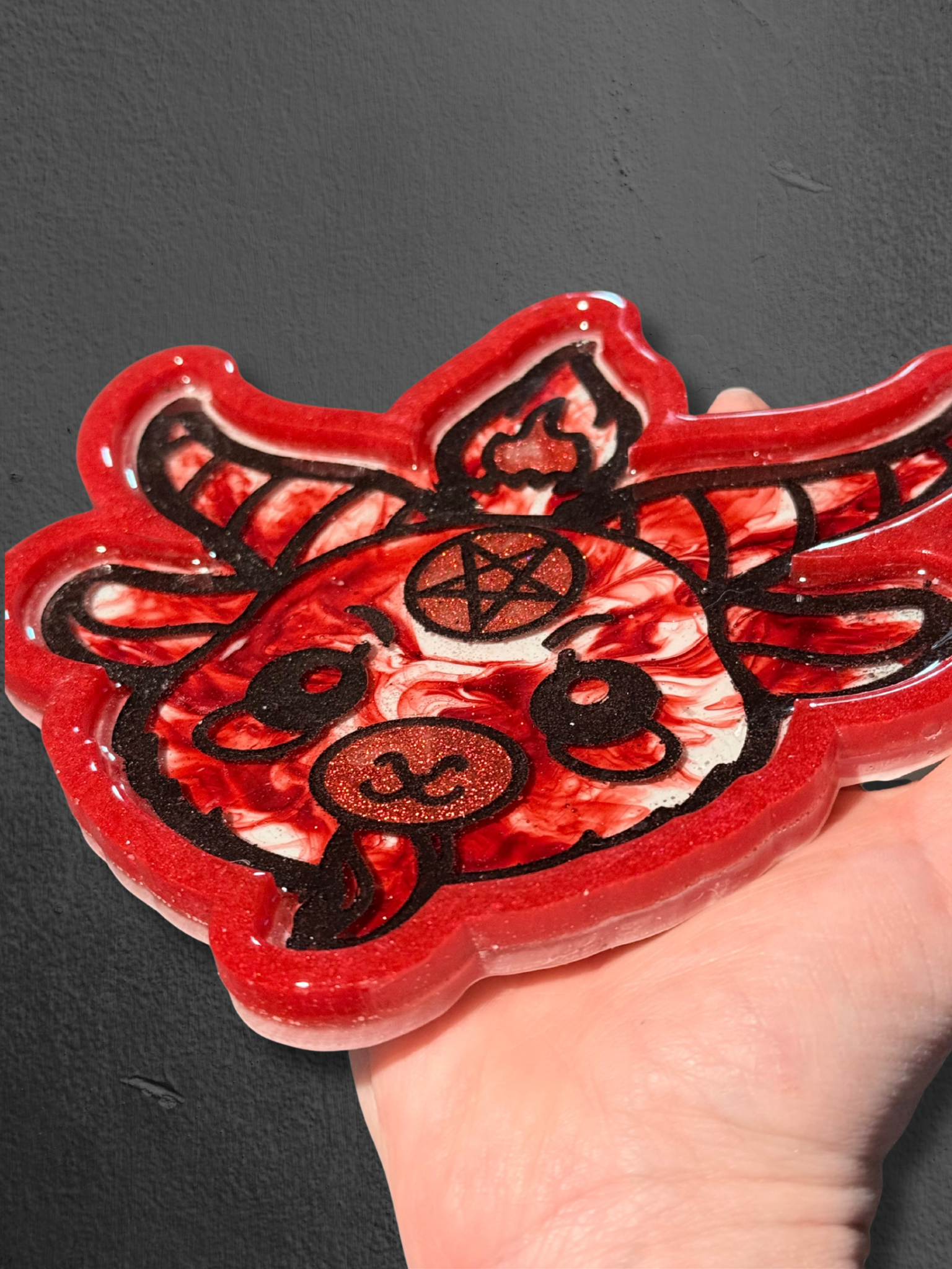 Goat Head Baphomet Tray - Adorrible