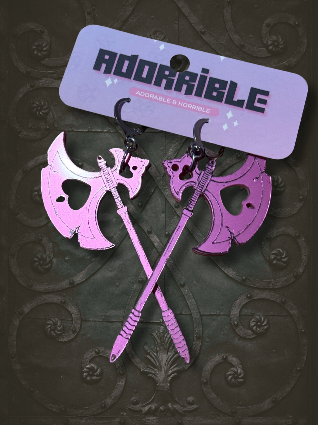 Medieval Battle Axe Earrings - Adorrible