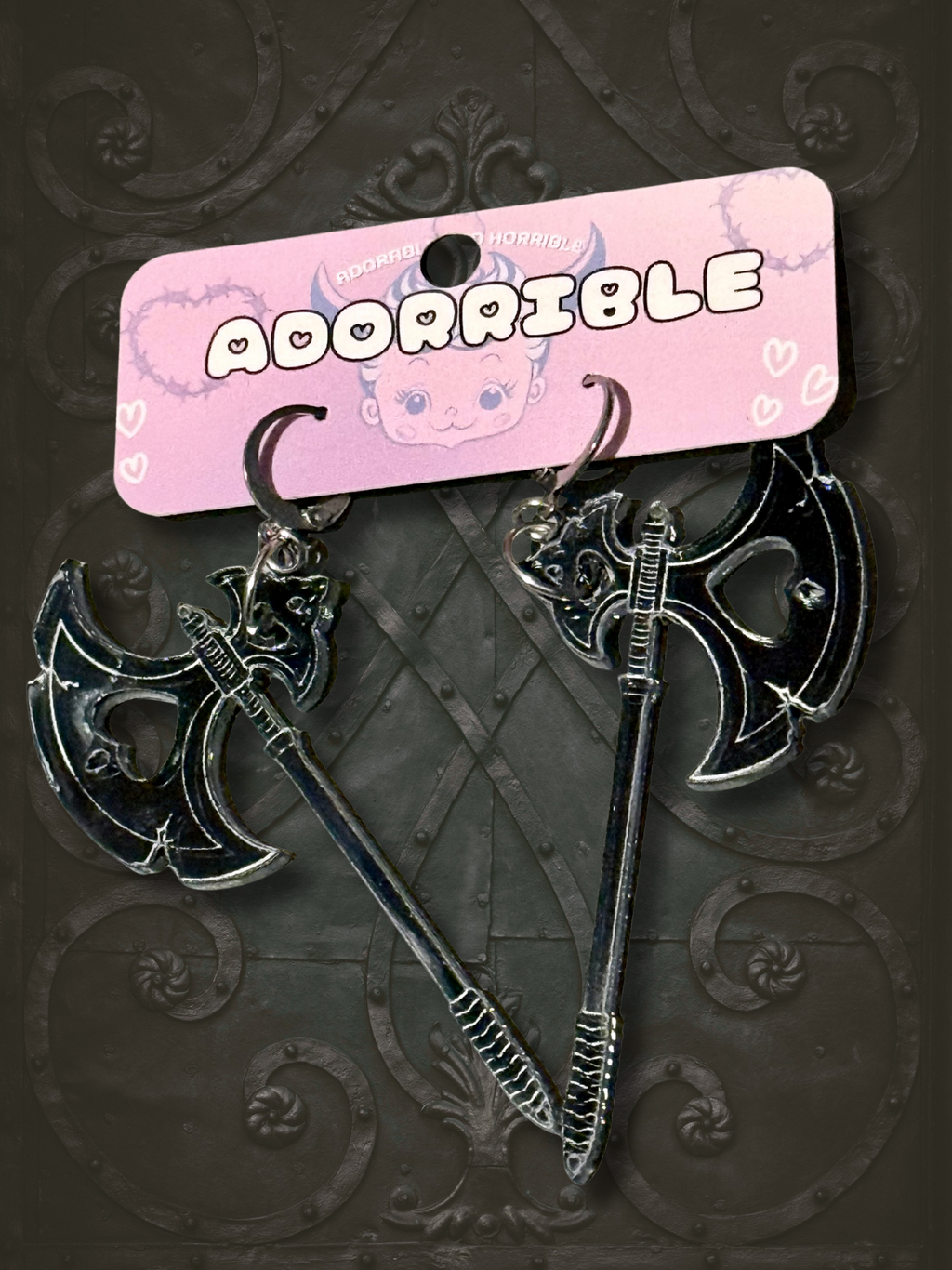 Medieval Battle Axe Earrings - Adorrible