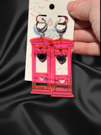 Heart Guillotine Earrings - Adorrible